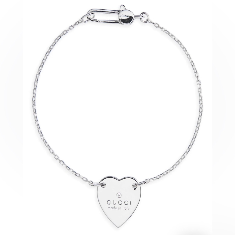 Trademark Heart Chain Gucci Bracelet